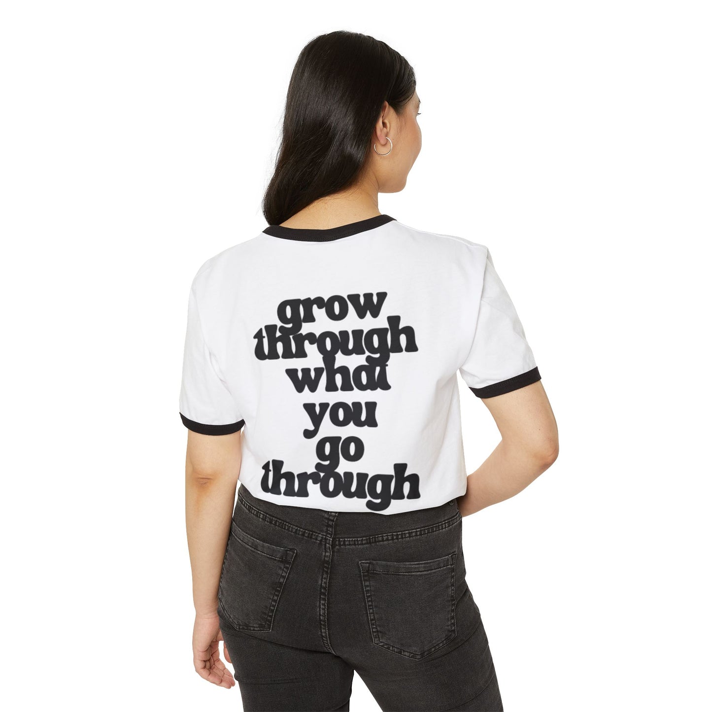 Growth - Unisex Cotton Ringer T-Shirt