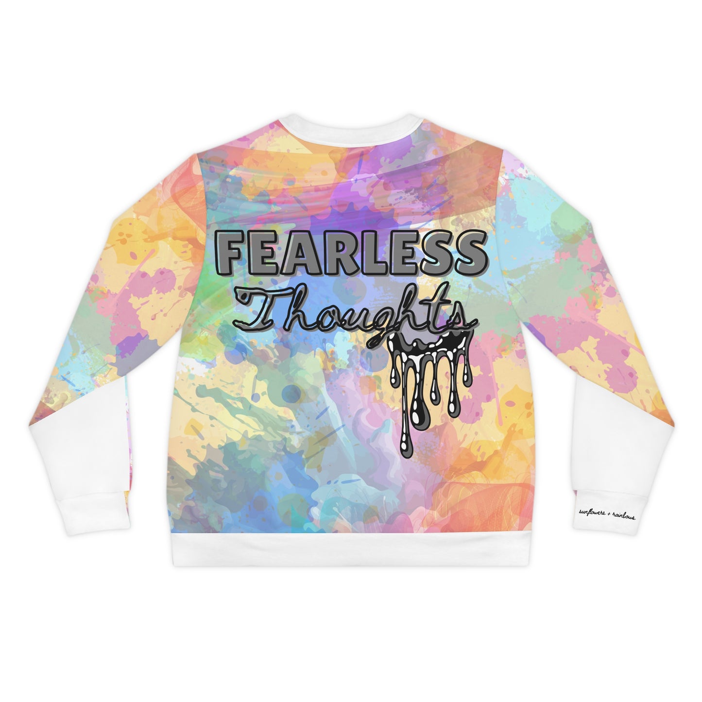 Colorful Free Thinker Lightweight Sweatshirt - Fearless Thoughts Sweat Top